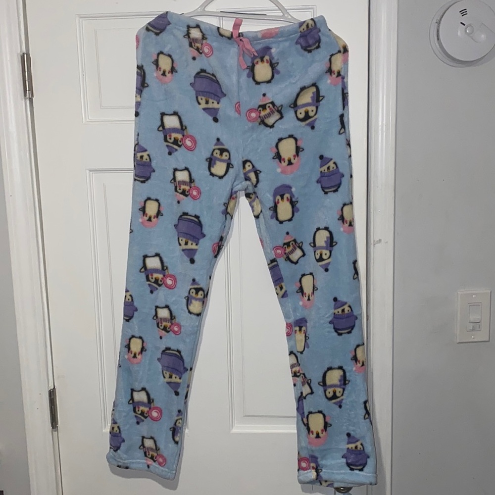 Cute penguin pajama pants